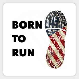 Born to Run vintage flag Sticker